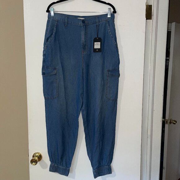 Serra Retreat Cargo Jogger Jeans Women's 8/29 Banded Ankle By Joie Rucker - Picture 1 of 11